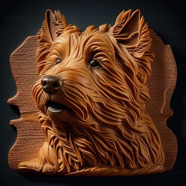 3D model Australian Terrier dog (STL)